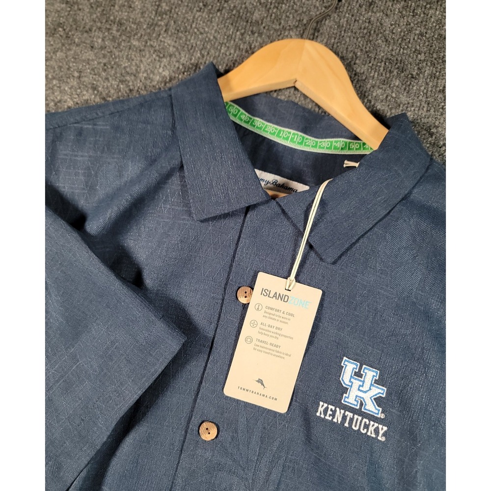 NEW Tommy Bahama University of Kentucky Wildcats Polo Mens XL Silk Football NWT